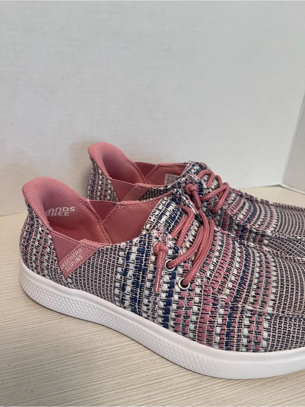 Skechers Slip-ins: BOBS Skip Cute August Air Pink Sz 8 Excellent